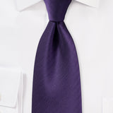 Regency Purple Herringbone Necktie