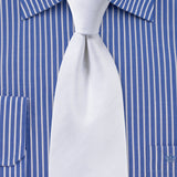 White Herringbone Necktie