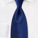 Navy Herringbone Necktie