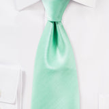 Mint Herringbone Necktie