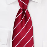 Cherry Narrow Striped Necktie