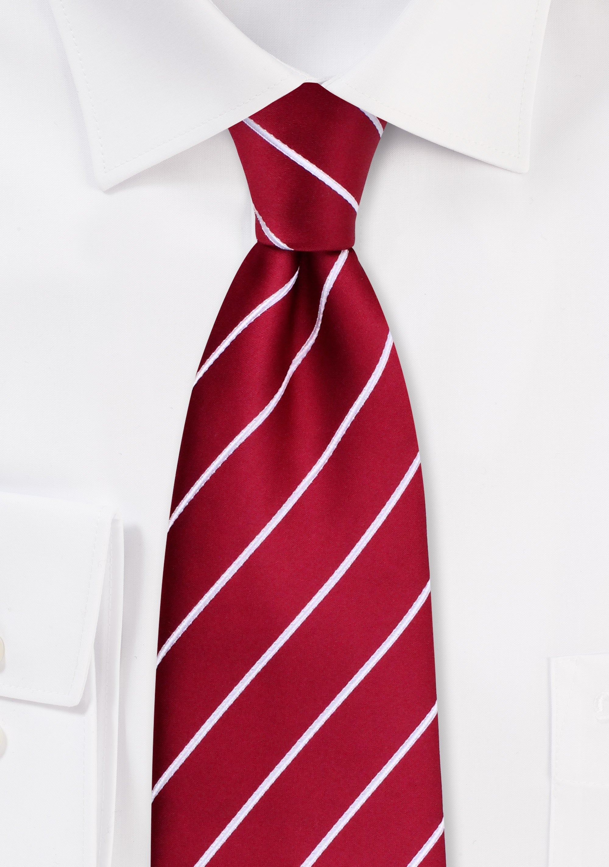 Cherry Narrow Striped Necktie