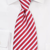 Cranberry Summer Striped Necktie