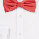 Neon Coral Solid Bowtie