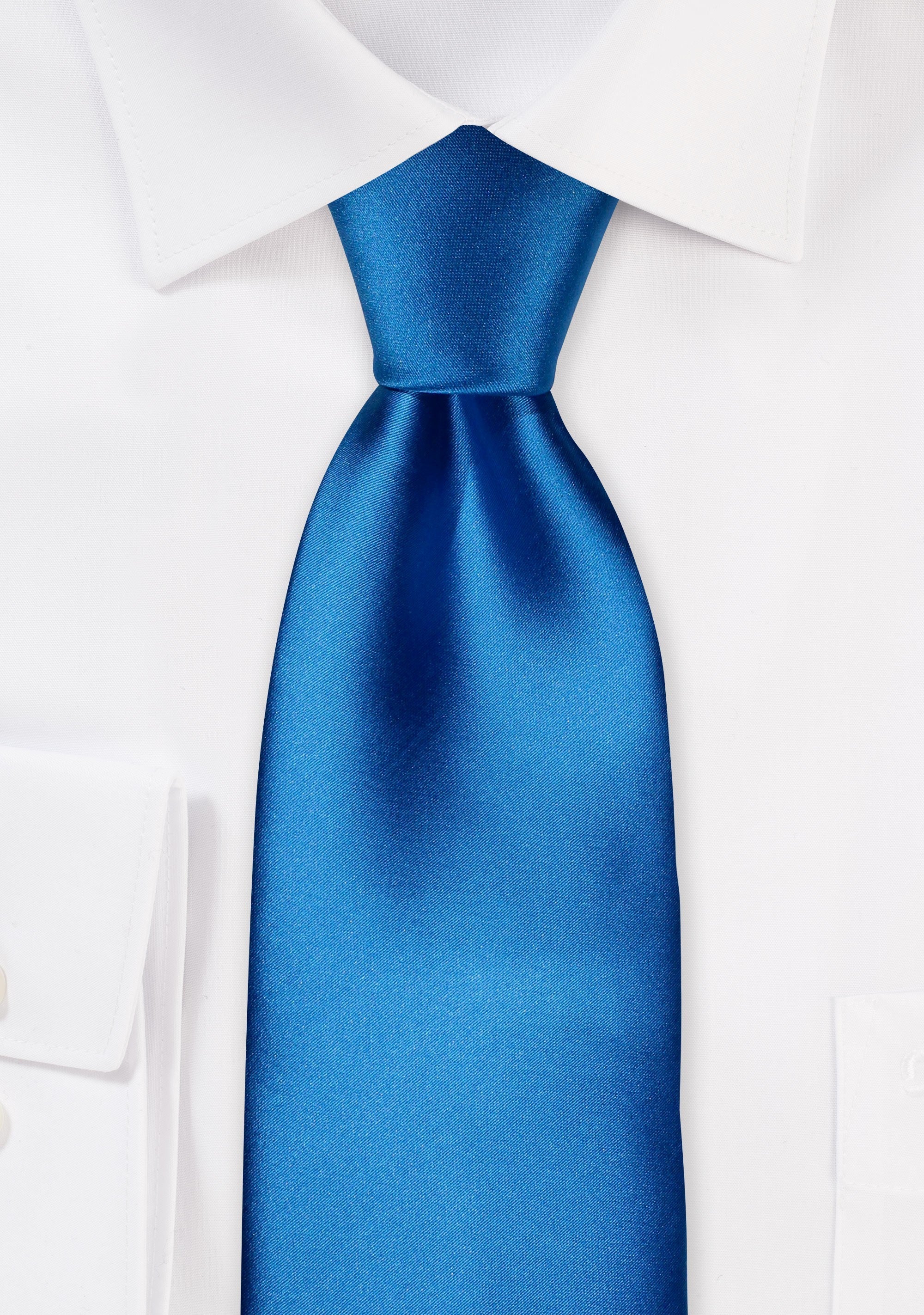Dodger Blue Solid Necktie