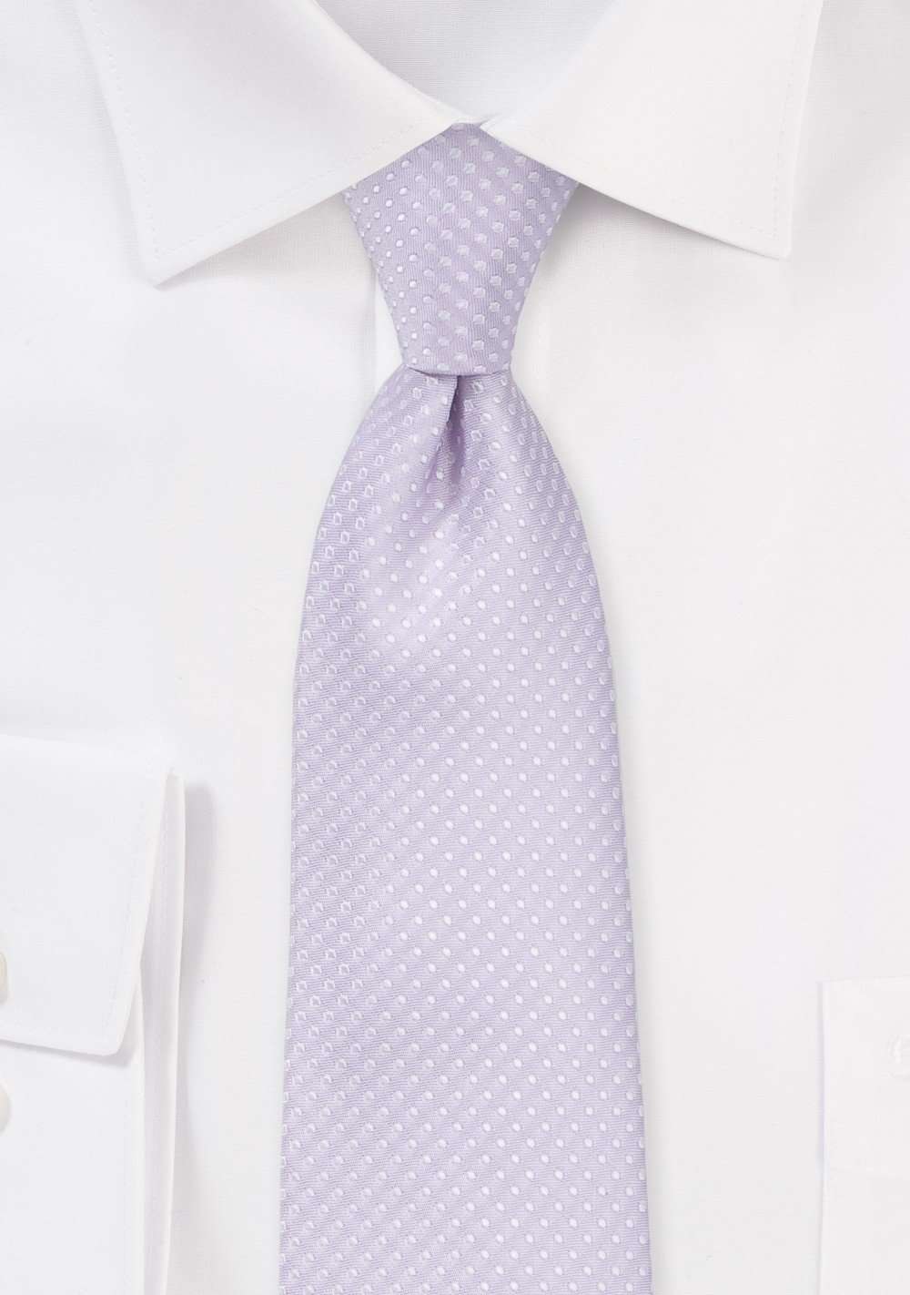 Lavender Pin Dot Necktie - MenSuits