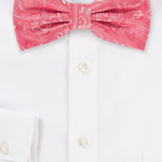 Caribbean Coral Proper Paisley Bowtie - MenSuits