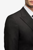 Classic Black Double Breast Suit - MenSuits