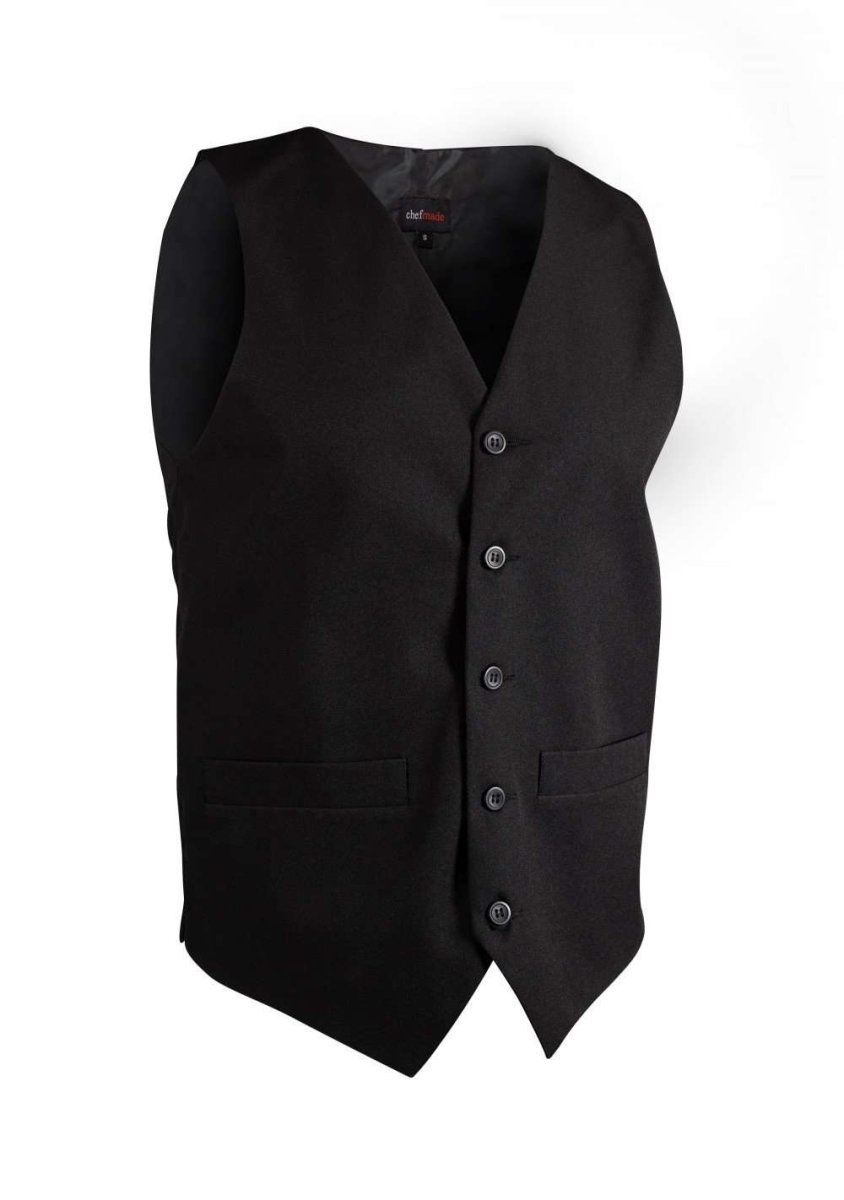 Classic Black Solid Vest - MenSuits