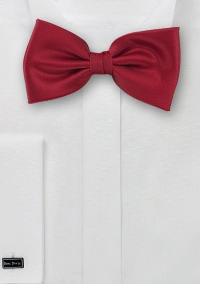 Crimson Solid Bowtie - MenSuits