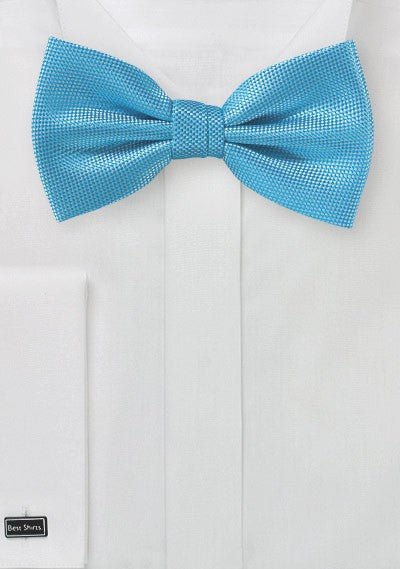 Cyan MicroTexture Bowtie - MenSuits