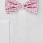 Dusty Rose Pin Dot Bowtie - MenSuits