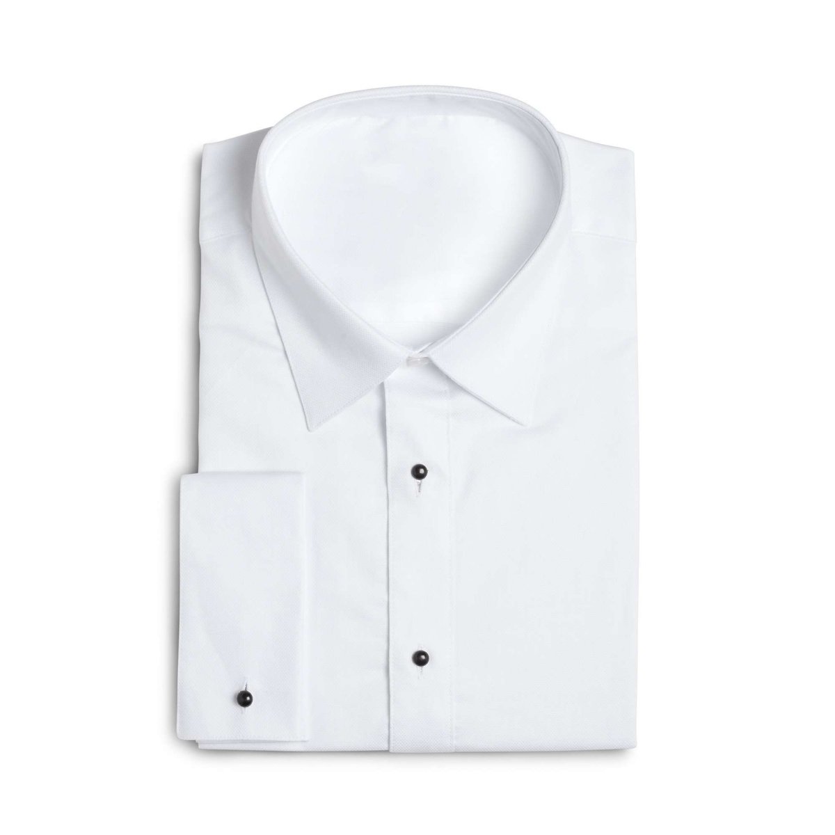 Full Collar Textured Tuxedo Shirt - MenSuits