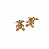 Gold Teddy Bear Cufflinks - MenSuits