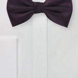 Grape Purple Herringbone Bowtie - MenSuits