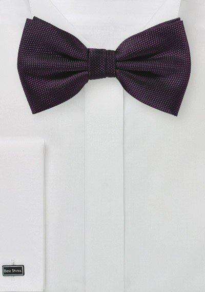 Grape Purple MicroTexture Bowtie - MenSuits