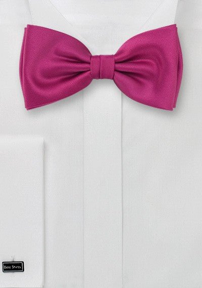 Hot Magenta Solid Bowtie - MenSuits