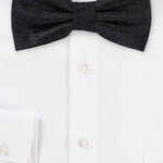 Jet Black Proper Paisley Bowtie - MenSuits