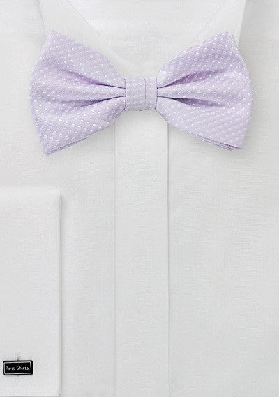 Lavender Pin Dot Bowtie - MenSuits