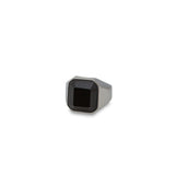 Modern Black Jeweled Ring - MenSuits