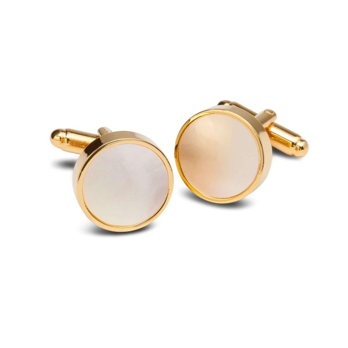 Opaque Gold Rimmed Cufflinks - MenSuits