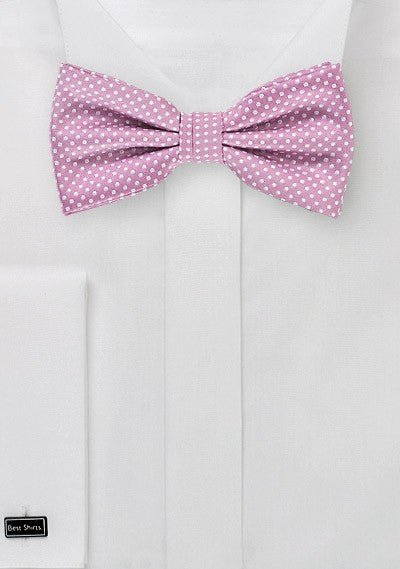 Orchid Pin Dot Bowtie - MenSuits