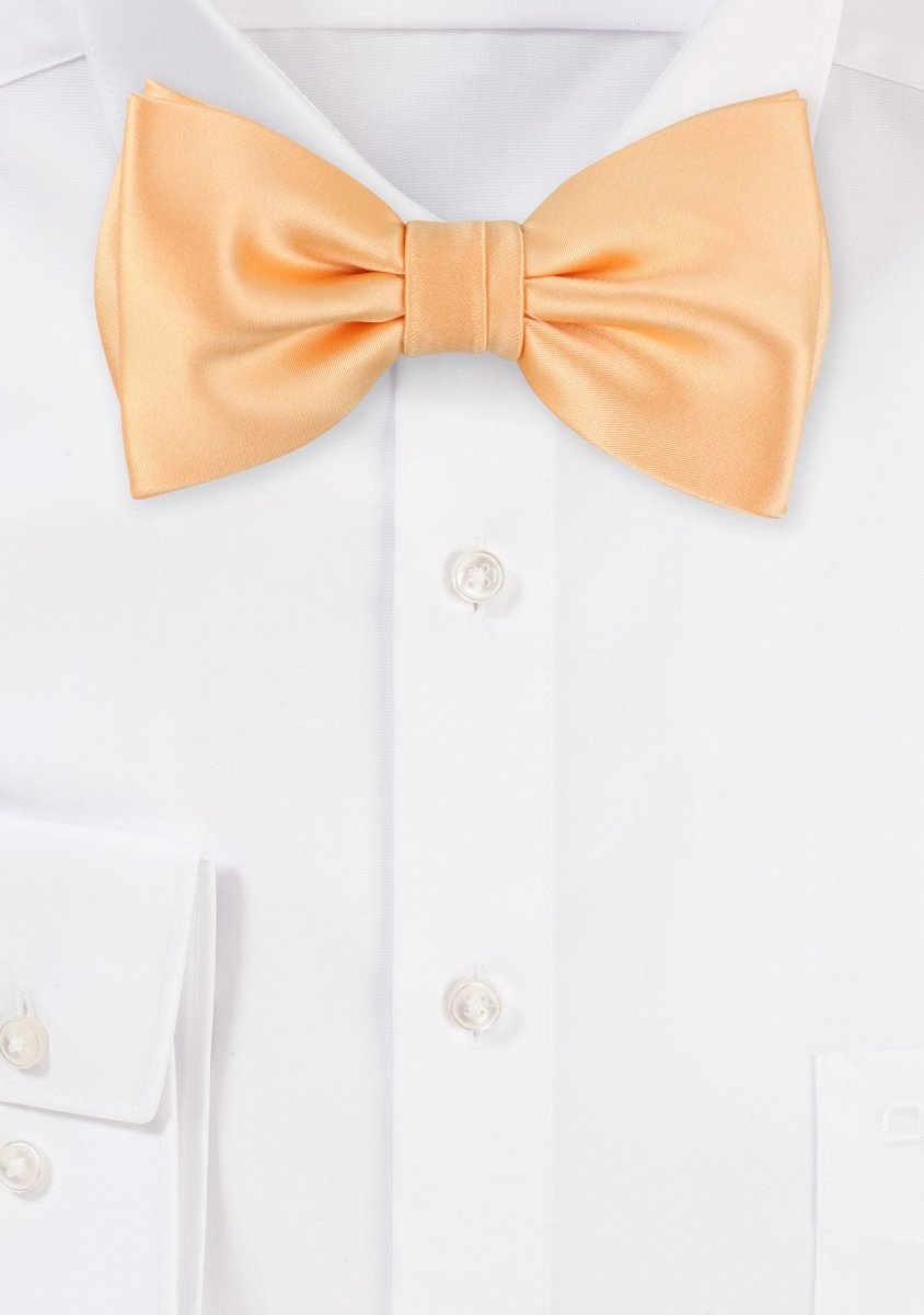 Peach Apricot Solid Bowtie - MenSuits