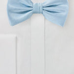 Powder Blue Herringbone Bowtie - MenSuits