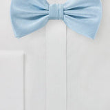 Powder Blue Herringbone Bowtie - MenSuits