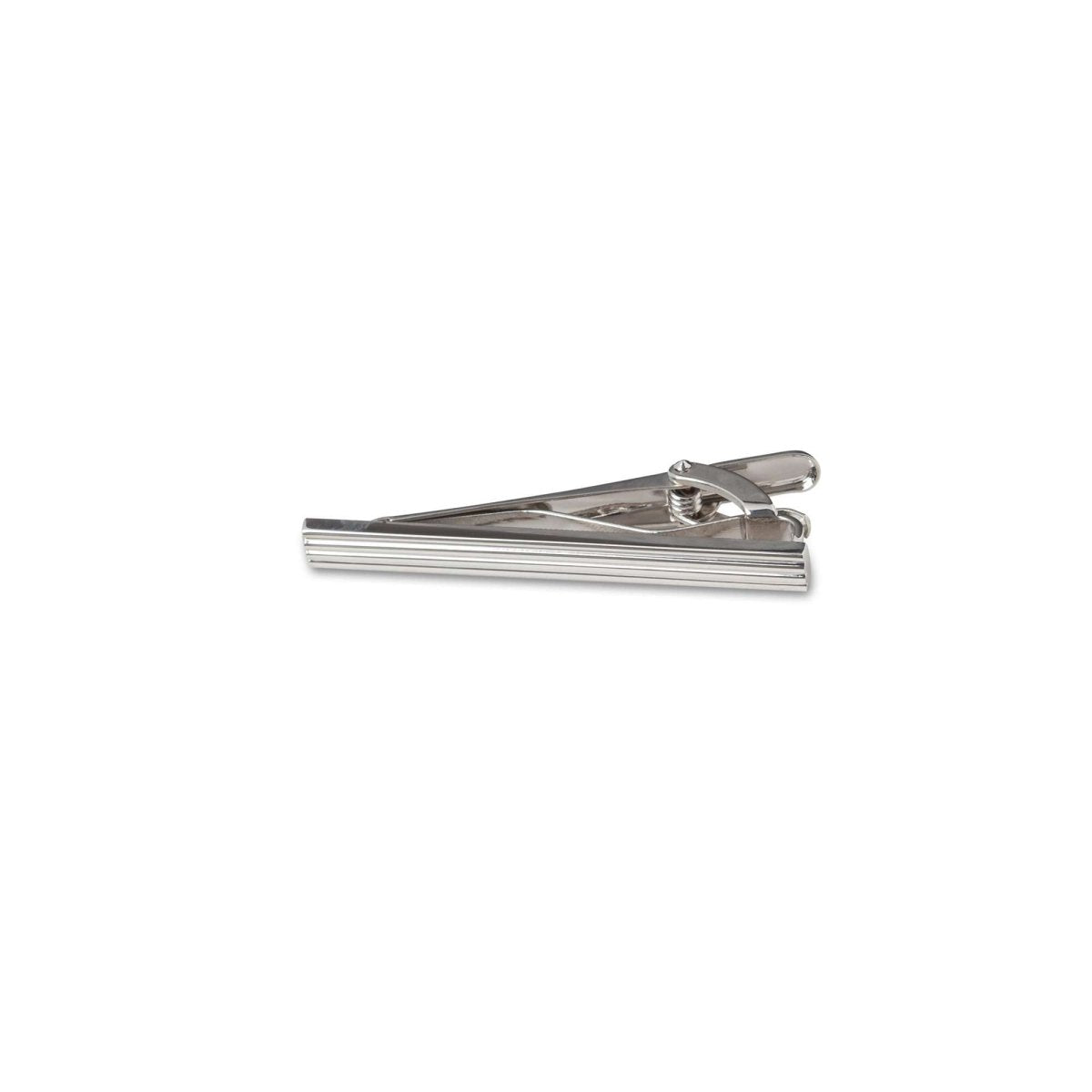 Silver Groove Tie Bar - MenSuits
