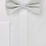 Silver Pin Dot Bowtie - MenSuits