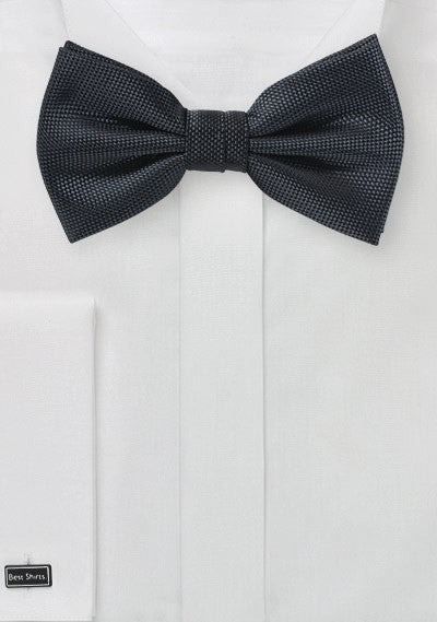 Smoke Gray MicroTexture Bowtie - MenSuits