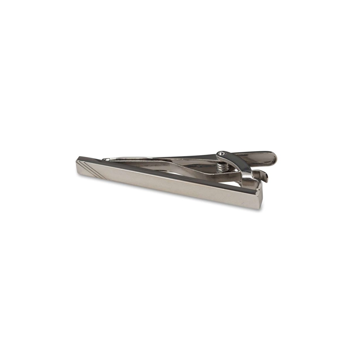 Solid Gun Metal Tie Bar - MenSuits