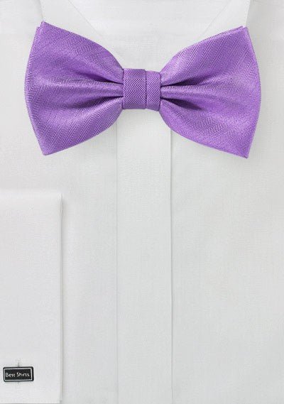 Violet Herringbone Bowtie - MenSuits